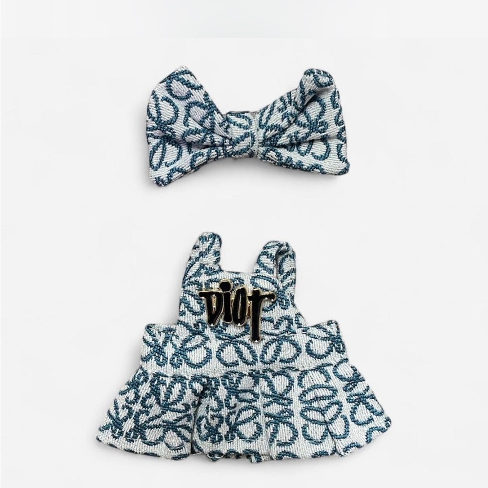 NIB Labubu Outfit - Hair Bow and Dress Set